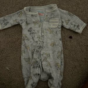 Disney baby’s button up footie